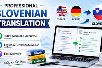 professionally translate english or german to slovenian