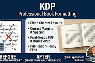 format your paperback book for KDP