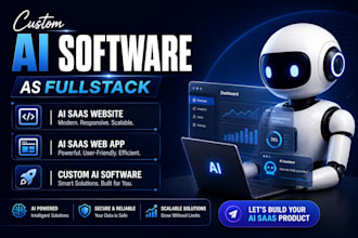 build custom ai software, ai saas website,ai saas web app,ai softtware developer