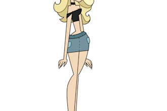 draw you or your oc in total drama style