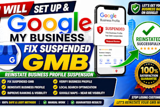 setup google my business fix suspended gmb reinstate business profile suspension