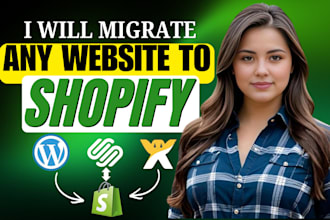 migrate woocommerce to shopify, etsy and wix to shopify store