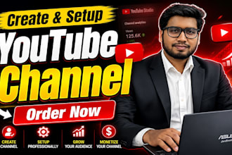 create and setup a professional youtube channel