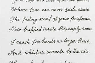 write your words, written beautifully by hand
