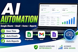automate google sheets, dmail, forms and reports with ai