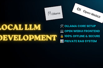 setup local llm custom chatbot using ollama and open webui
