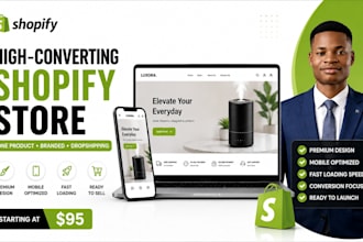 l design a high converting shopify one product store