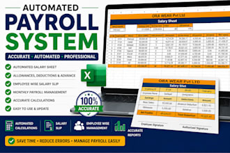 create an automated payroll salary sheet in excel