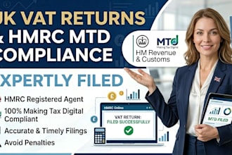 prepare and file UK vat returns with hmrc mtd compliance