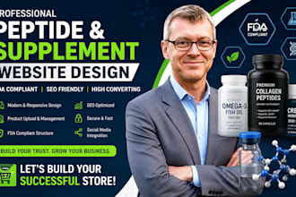 do peptide ecommerce website, fda compliant peptide website supplement website