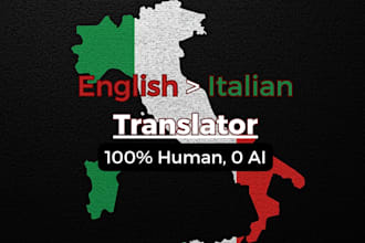 translate english to italian as a native speaker, 0 ai