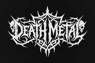 create technical death metal logo for you brand or band