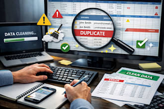 do data entry, data cleaning related projects