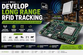 develop long range rfid tracking hardware with embedded pcb design