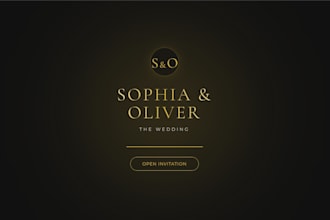 build a premium cinematic digital wedding invitation website