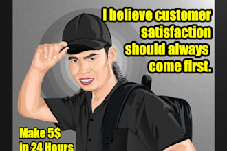create a high quality cartoon potrait from your photo