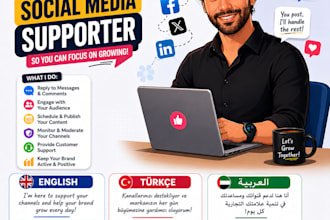 support your online channels professionally in 3 languages