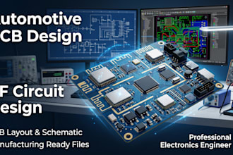 design automotive pcb, rf circuit, pcb layout and schematic design