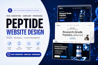 build a compliant peptide, supplement or wellness website