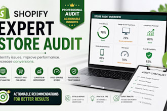 review your shopify store website, expert shopify audit