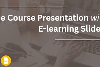design online course elearning presentation slides for coaches on google slides