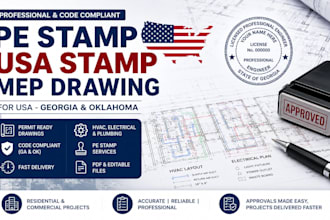 do pe stamp USA, stamp mep drawing for USA georgia, oklahoma