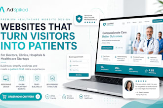 responsive healthcare website for doctors, clinics, hospitals, and startups