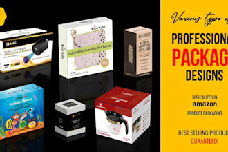 create standout amazon packaging design product branding custom label box fba