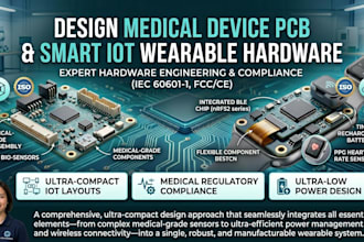 design medical device pcb and smart iot wearable hardware