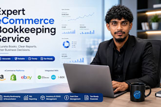 clean up ecommerce bookkeeping in quickbooks and xero for amazon shopify ebay