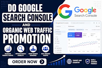 do google search console organic website traffic promotion