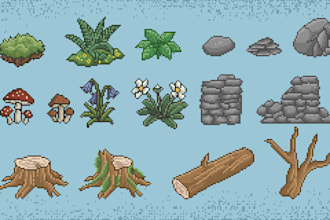 draw pixel art asset for your game