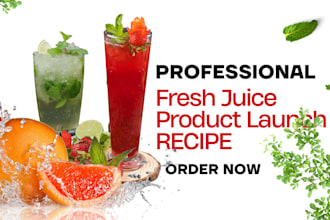 write a delicious juice, smoothie and coffee recipe