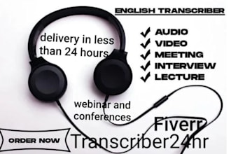 transcribe arabic or english audio or video