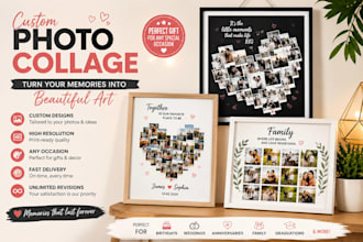 create custom photo collage collage art and photo montage