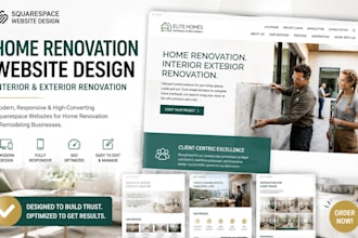 design squarespace home renovation website interior exterior renovation website