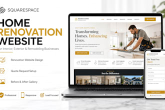 design squarespace home renovation website interior exterior renovation website