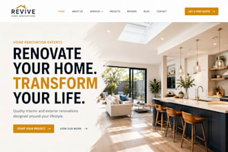 design squarespace home renovation website interior exterior renovation website