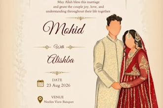 design professional wedding album and wedding cards