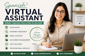 be your spanish virtual assistant for data entry