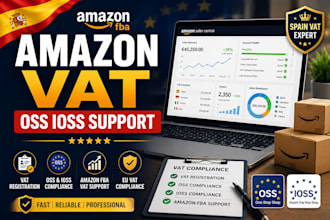 handle spain amazon fba vat oss ioss registration