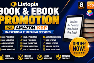 promote your book with amazon KDP and kindle marketing