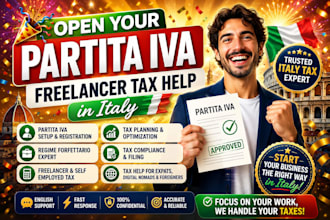 fix italy tax errors late filing penalties partita iva regime forfettario nomads