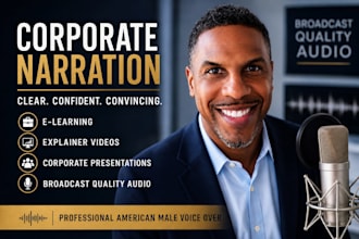 record an american male voice over