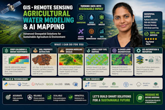 build geospatial modelling for crop, water, lca and land