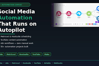 do social media automation post metricool make com youtube automation hootsuite
