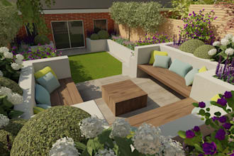design your garden with a scale plan and renders