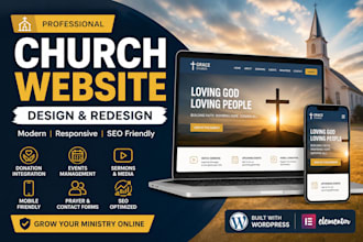build a modern nonprofit and church website in wordpress