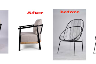 do background, removal, shadow and photo retouching