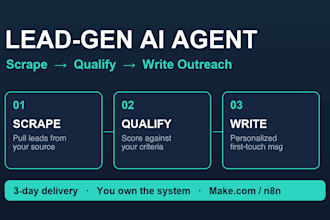 build a lead gen ai agent that scrapes, qualifies and writes outreach